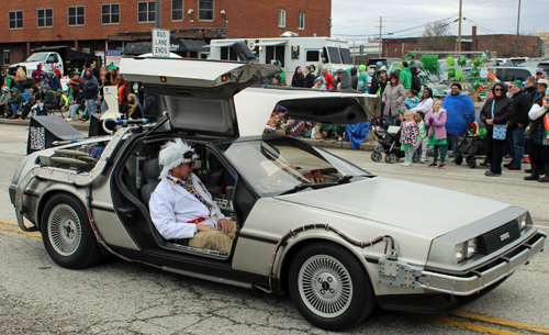 Cleveland 2024 St. Patrick's Day Parade - Back to the Future Delorean