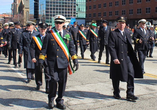 Cleveland Fire Fighters at St. Patrick's Day Parade 2024