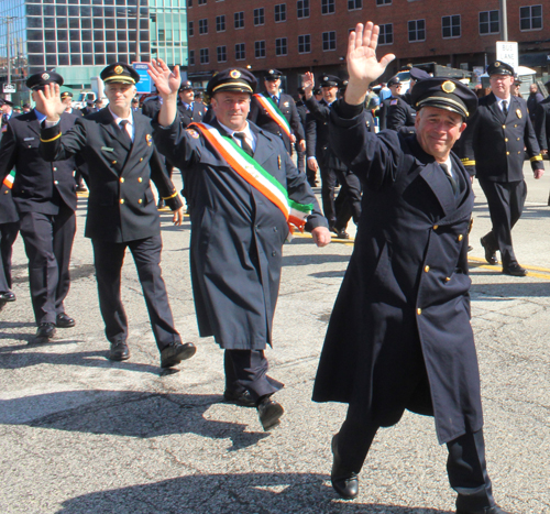 Cleveland Fire Fighters at St. Patrick's Day Parade 2024