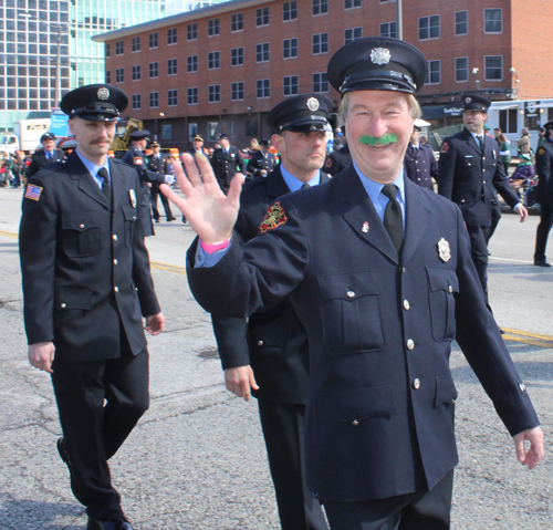 Cleveland Fire Fighters at St. Patrick's Day Parade 2024