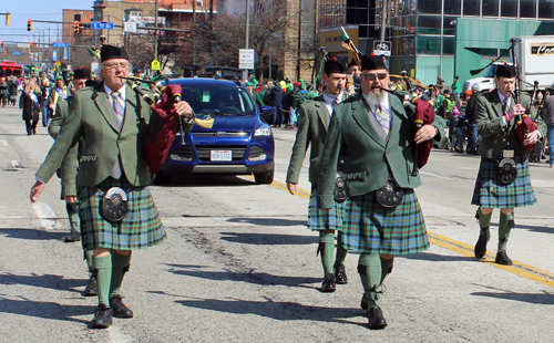 Cleveland 2024 St. Patrick's Day Parade - IACES Pipe Band