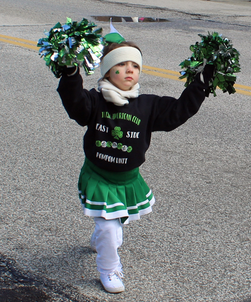 Cleveland 2024 St. Patrick's Day Parade - little IACES girl