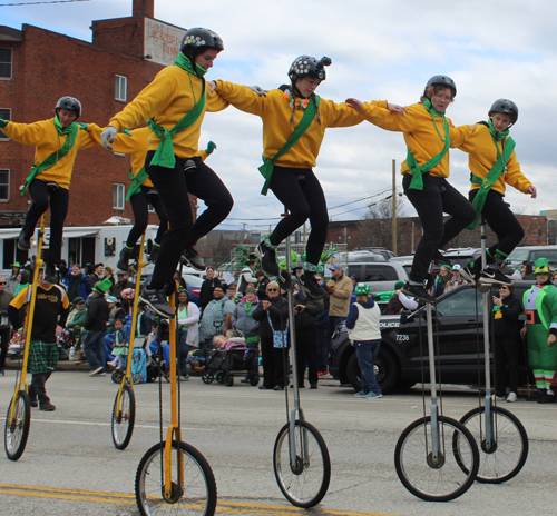 Cleveland 2024 St. Patrick's Day Parade - Unicycles