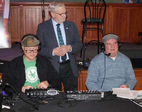 Josh Booth, Gerry Quinn and Kevin Quinn on the radio