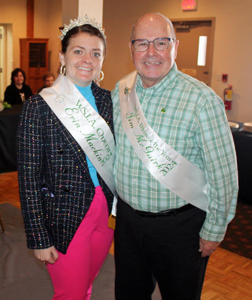 WSIA Queen Erin Mackin and Man of the Year Jim McGuirk