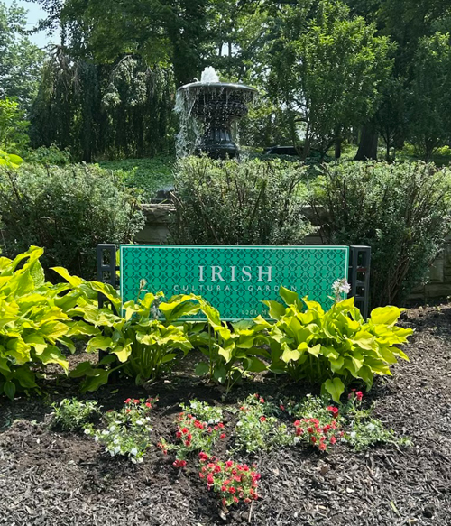 Irish Cultural Garden Cleanup