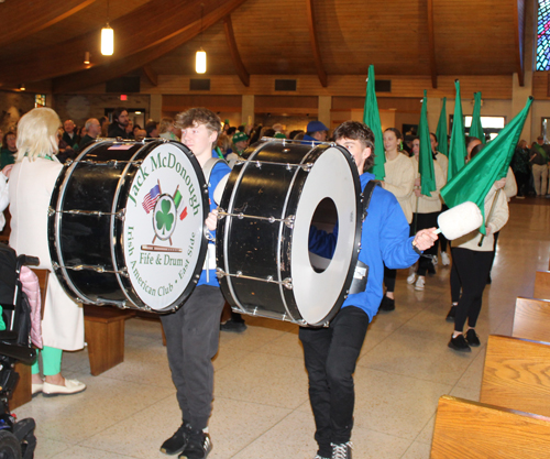 St Patrick's Day Mass Processioanl at Saints Robert and William Church
