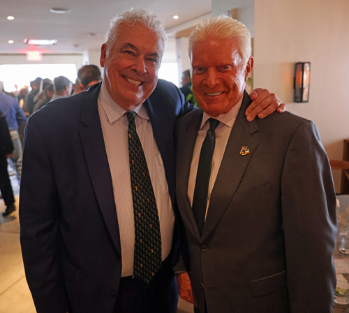 Doug Bugie and Mayor Tom Coyne