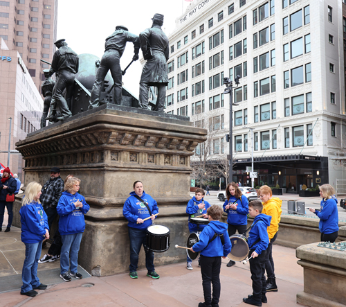 Jack McDonough Fife & Drum Corps warming up