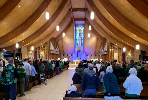 aints Robert and William Church crowd