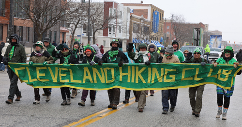Hiking Club at 2026 Cleveland St. Patrick's Day Parade