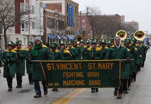 St Vincent St Mary HS at 2026 Cleveland St. Patrick's Day Parade