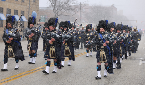 2026 St. Patrick's Day Parade in Cleveland pipers PD