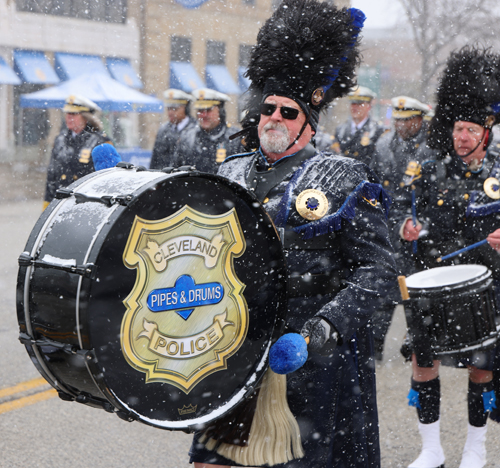 2026 St. Patrick's Day Parade in Cleveland bass drum