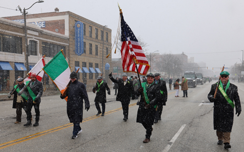 2026 St. Patrick's Day Parade in Cleveland color guard