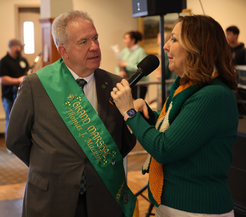Grand Marshall Thomas Mackin with Colleen Corrigan