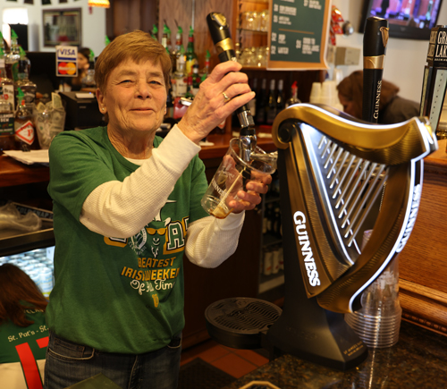 Volunteers make it happen - bar