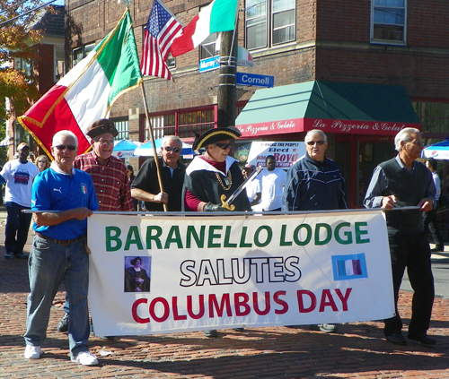 Baranello Lodge at Columbus Day Parade in Cleveland - Little Italy