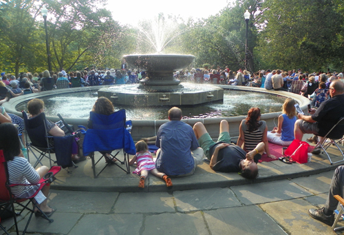 Fountain in the Italain Cultural Garden in Cleveland
