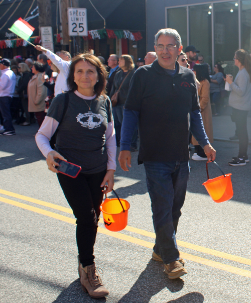 Columbus Day Parade marchers