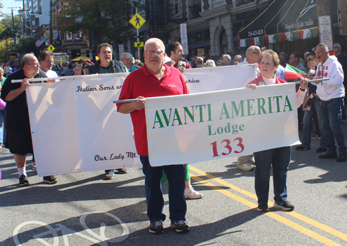 Columbus Day Parade marchers - Avanti Amerita Lodge 133