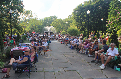 People at Opera in the Italian Cultural Garden in Cleveland