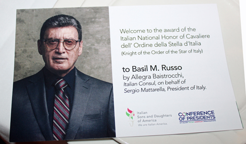 Basil Russo honor