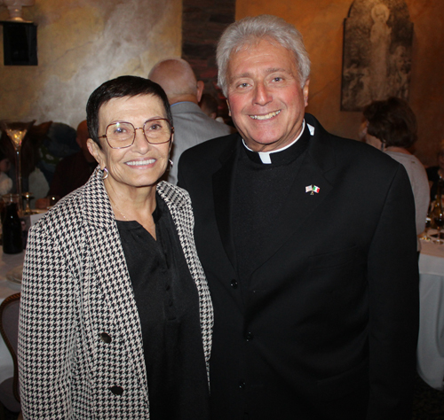 Pat Russo and Father Phil Racco