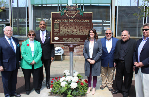 Tom Chema, Mary Martin, Blaine Griffin, Pamela Dorazio-Dean, Joe Marinucci, Father Joseph Previte and Anthony Pinto