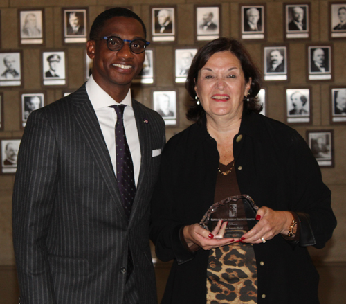 Mayor Justin Bibb and Lisa Amato Reid