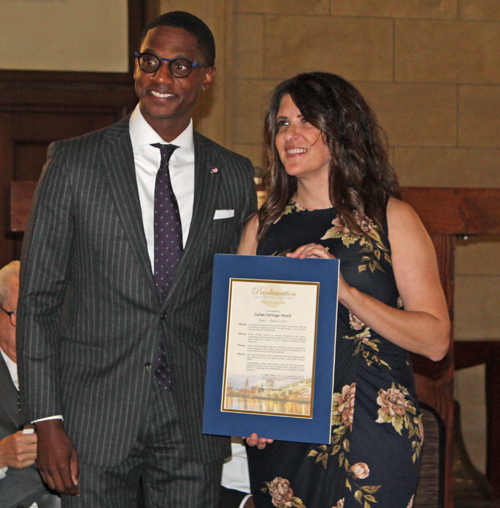 Mayor Bibb and Pamela Dorazio-Dean