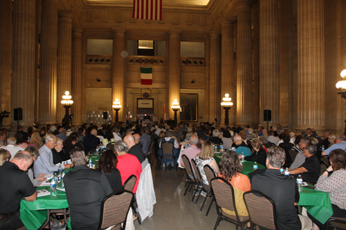 Crowd at Italian Heritage Month Kick-off