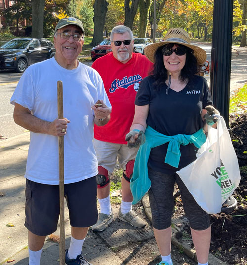 Italian Cultural Garden Clean up crew