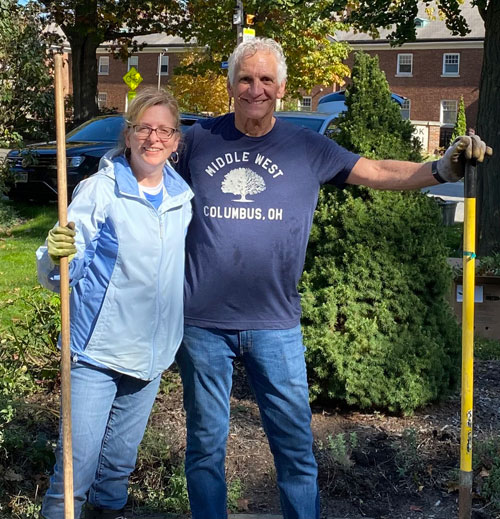 Italian Cultural Garden Clean up crew