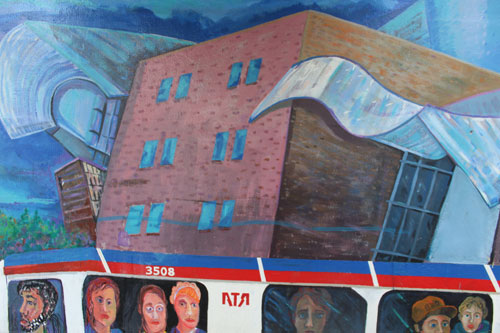 Colorful Murals in Cleveland's Little Italy