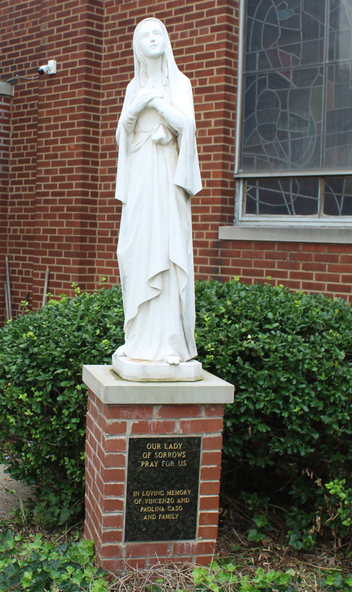Our Lady of Mt Carmel Church statues - Our Lady of Sorrows