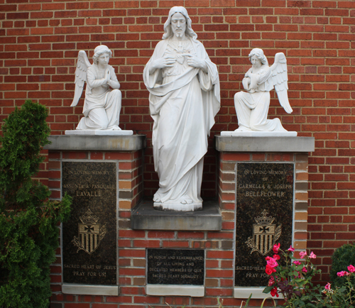 Our Lady of Mt Carmel Church statues - Sacred Heart of Jesus