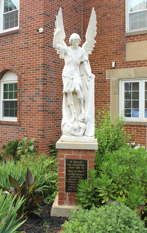 Our Lady of Mt Carmel Church statues - St Michael