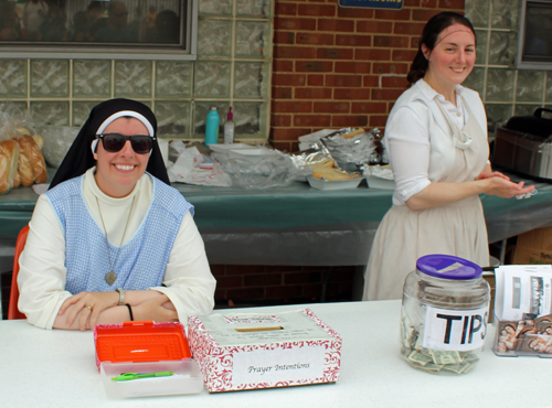 Nuns at Our Lady of Mt Carmel festival 