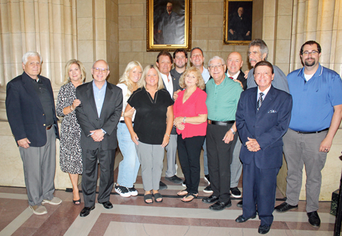 Phil Bova and family members and friends