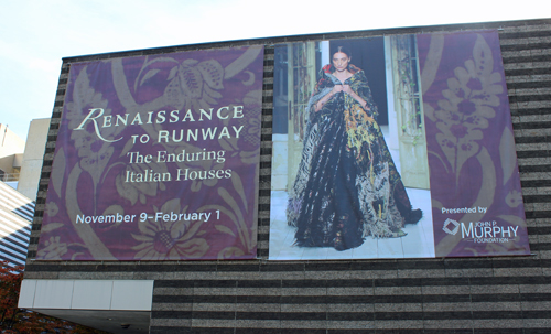 Cleveland Museum of Art sign for Renaissance to Runway: The Enduring Italian Houses