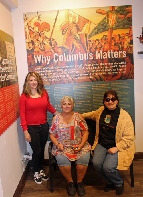 Pamela Dorazio Dean and volunteers at the Italian Heritage Museum