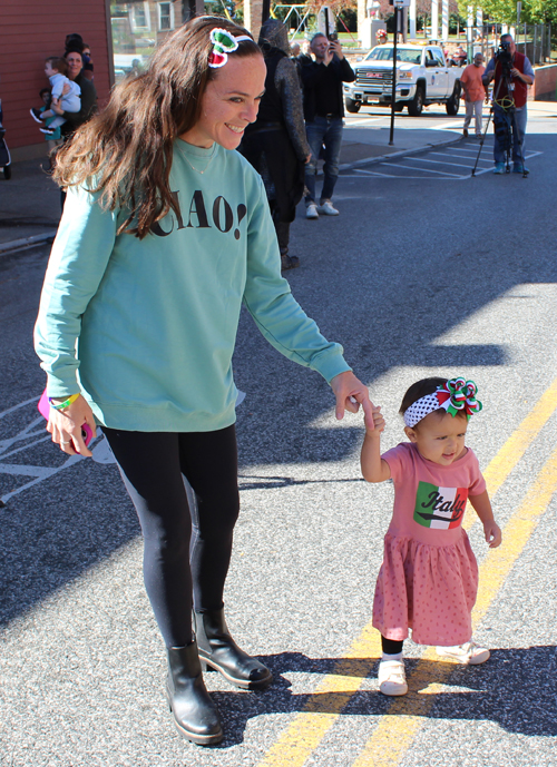 People at 2025 Columbus Day Parade in Cleveland's Little Italy