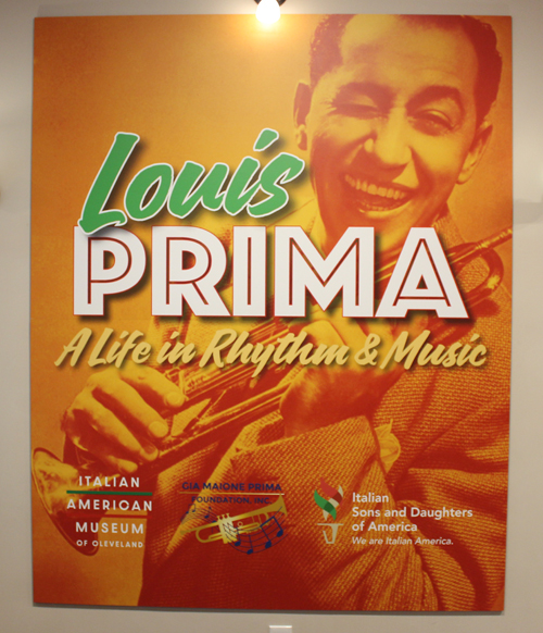 Louis Prima exhibit sign