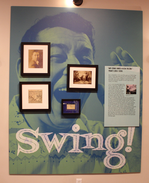 Louis Prima exhibit