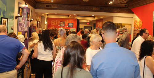 People at Louis Prima exhibit