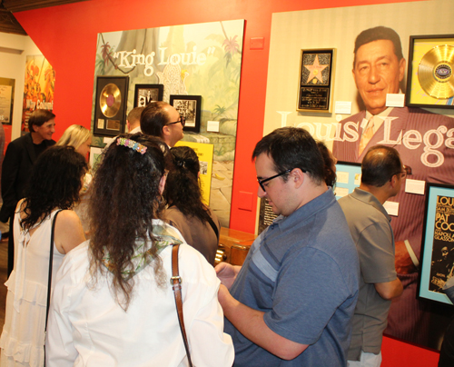 People at Louis Prima exhibit