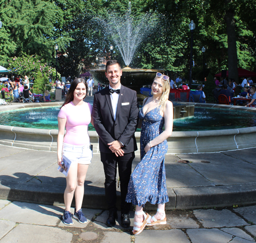 MC Tino Bovenzi with sister and girlfriend