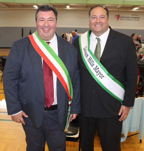 Mayor Anthony D. Biasiotta of The City of Seven Hills and Mayor Simone Costanzo of Coreno Ausonio