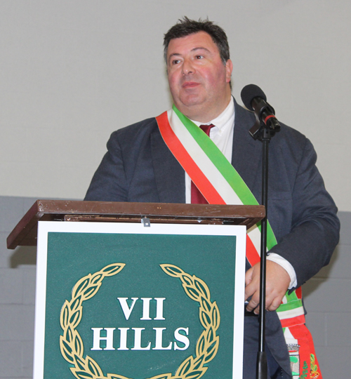 Mayor Simone Costanzo of Coreno Ausonio 